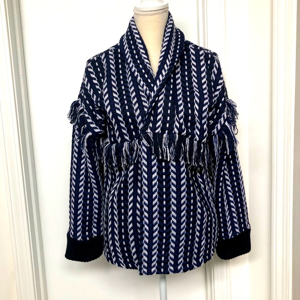 Cupcakes and Cashmere Women knit open jacket Sz M